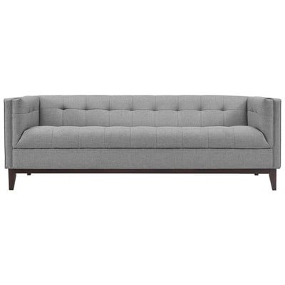 Sofas and Loveseat Modway Furniture Serve Light Gray EEI-2135-LGR 889654040576 Sofas and Armchairs GrayGrey Chaise LoungeLoveseat Love sea Polyester Contemporary Contemporary/Mode Sofa Set setTufted tufting Complete Vanity Sets 