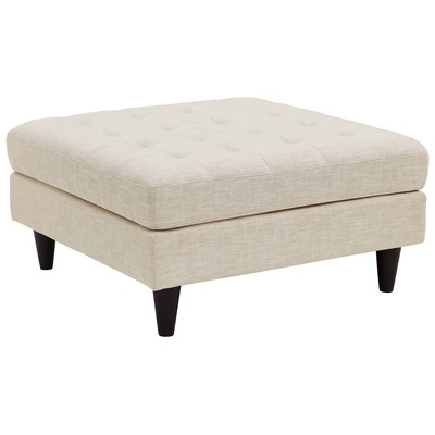 Ottomans and Benches Modway Furniture Empress Beige EEI-2139-BEI 889654110262 Benches and Stools Beige Black ebonyCream beige i 