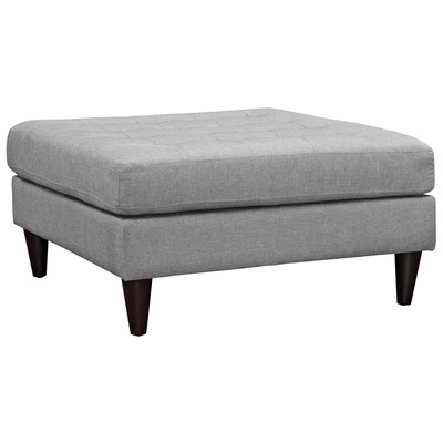 Modway Furniture Ottomans and Benches, black, ,ebony, Gray,Grey, 