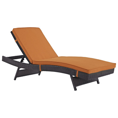 Modway Furniture Outdoor Sofas and Sectionals, Orange, Sectional,Sofa, Espresso, Complete Vanity Sets, Daybeds and Lounges, 889654045946, EEI-2179-EXP-ORA