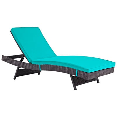 Outdoor Sofas and Sectionals Modway Furniture Convene Espresso Turquoise EEI-2179-EXP-TRQ 889654045977 Daybeds and Lounges Sectional Sofa Espresso Complete Vanity Sets 