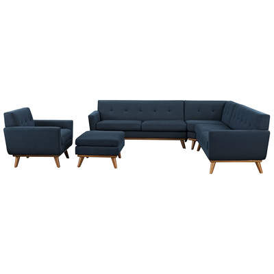 Modway Furniture Sofas and Loveseat, Loveseat,Love seatSectional,Sofa, Sofa Set,set, Complete Vanity Sets, Sofas and Armchairs, 889654050629, EEI-2186-AZU-SET