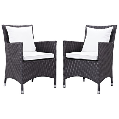 Outdoor Dining Sets Modway Furniture Convene Espresso White EEI-2188-EXP-WHI-SET 889654055440 Bar and Dining White snow Espresso White Complete Vanity Sets 