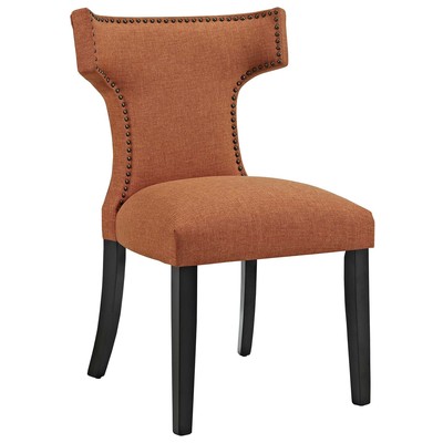 Modway Furniture Dining Room Chairs, Gold,Orange, Side Chair, HARDWOOD,Wood,MDF,Plywood,Beech Wood,Bent Plywood,Brazilian Hardwoods, Gold,OCHRE,OrangePolyester,Wood,Plywood, Dining Chairs, 889654065470, EEI-2221-ORA