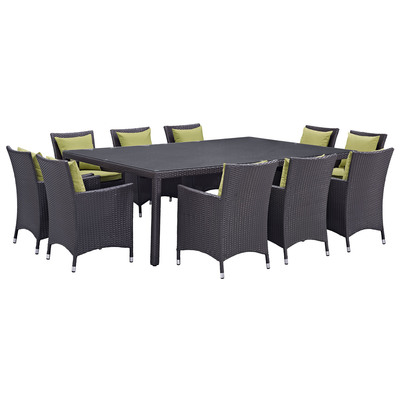 Outdoor Dining Sets Modway Furniture Convene Espresso Peridot EEI-2240-EXP-PER-SET 889654062707 Bar and Dining Espresso Complete Vanity Sets 