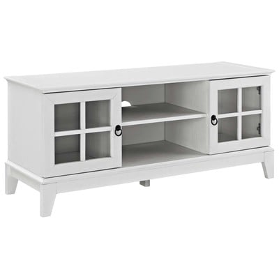 Modway Furniture TV Stands-Entertainment Centers, White,snow, FURNITURE,Media Storage,Storage,TV Stand, White, Decor, 889654104629, EEI-2544-WHI,Small (under 48 in)