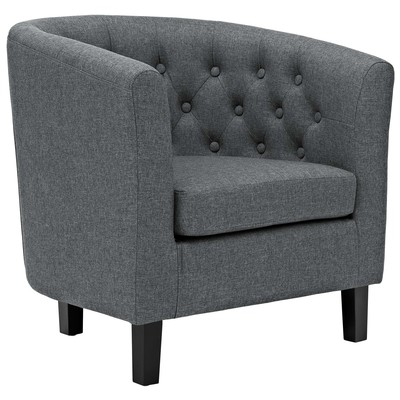 Chairs Modway Furniture Prospect Gray EEI-2551-GRY 889654097525 Sofas and Armchairs Gray Grey Lounge Chairs Lounge 