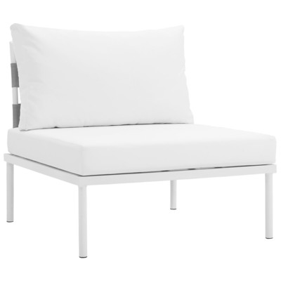 Outdoor Chairs and Stools Modway Furniture Harmony White White EEI-2600-WHI-WHI 889654094029 Sofa Sectionals White snow Aluminum Polyresin Powder Coa Aluminum Polyresin & Powder Co Armless Complete Vanity Sets 