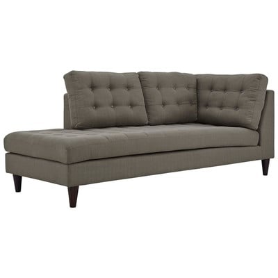 Modway Furniture Sofas and Loveseat, Brownsable, Chaise,LoungeLoveseat,Love seatSofa, Sofa Set,setTufted,tufting, Sofas and Armchairs, 889654105541, EEI-2611-GRA