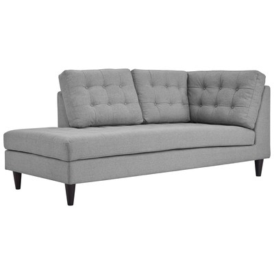 Modway Furniture Sofas and Loveseat, BrownsableGrayGrey, Chaise,LoungeLoveseat,Love seatSofa, Sofa Set,setTufted,tufting, Sofas and Armchairs, 889654105565, EEI-2611-LGR