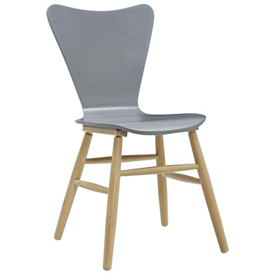 Dining Room Chairs Modway Furniture Cascade Gray EEI-2672-GRY 889654100829 Dining Chairs Gray Grey HARDWOOD Wood MDF Plywood Beec Gray Smoke SMOKED TaupeNatural 
