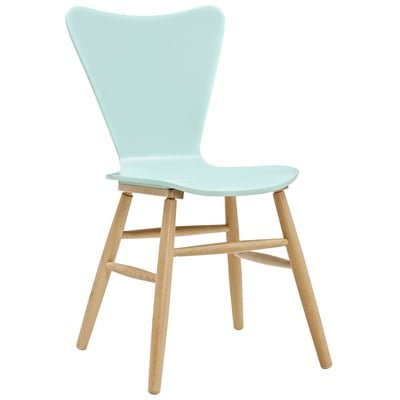 Dining Room Chairs Modway Furniture Cascade Light Blue EEI-2672-LBU 889654100836 Dining Chairs Blue navy teal turquiose indig HARDWOOD Wood MDF Plywood Beec Blue Laguna Navy Rein Sea Teal 