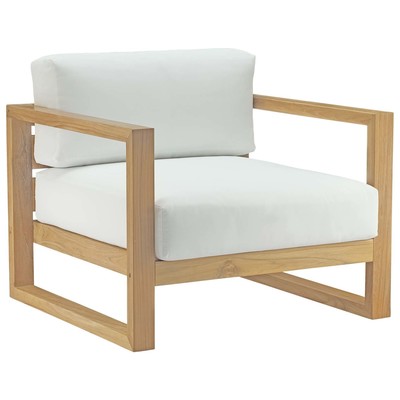 Chairs Modway Furniture Upland Natural White EEI-2706-NAT-WHI 889654102502 Daybeds and Lounges White snow Lounge Chairs Lounge 
