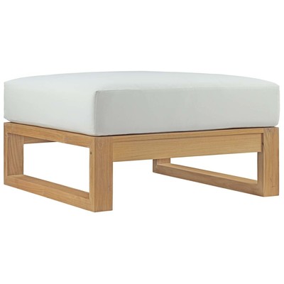 Modway Furniture Ottomans and Benches, White,snow, Daybeds and Lounges, 889654102526, EEI-2708-NAT-WHI