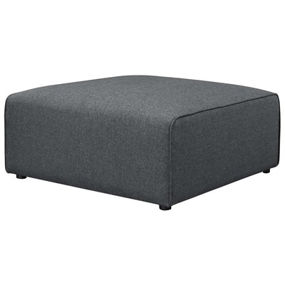 Ottomans and Benches Modway Furniture Mingle Gray EEI-2726-GRY 889654106463 Sofas and Armchairs Gray Grey 
