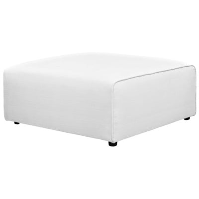 Modway Furniture Ottomans and Benches, White,snow, Sofas and Armchairs, 889654106487, EEI-2726-WHI