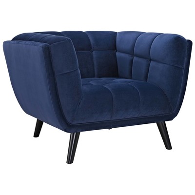 Chairs Modway Furniture Bestow Navy EEI-2733-NAV 889654106685 Sofas and Armchairs Black ebonyBlue navy teal turq 