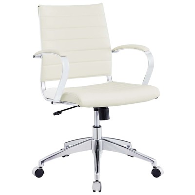 Office Chairs Modway Furniture Jive White EEI-273-WHI 848387005788 Office Chairs Whitesnow Chrome Metal Steel Stainless S Metal Aluminum Chrome Stainles Complete Vanity Sets 