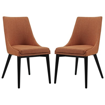 Modway Furniture Dining Room Chairs, black, ,ebony, Orange, 