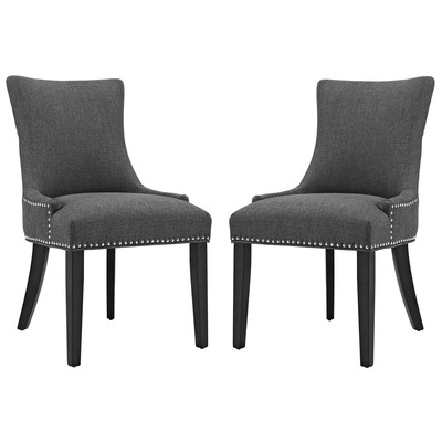 Modway Furniture Dining Room Chairs, Gray,Grey, Side Chair, HARDWOOD,Wood,MDF,Plywood,Beech Wood,Bent Plywood,Brazilian Hardwoods, Gray,Smoke,SMOKED,TaupePolyester,Wood,Plywood, Dining Chairs, 889654160168, EEI-2746-GRY-SET