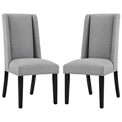 Dining Room Chairs Modway Furniture Baron Light Gray EEI-2748-LGR-SET 889654151975 Dining Chairs Gray Grey HARDWOOD Wood MDF Plywood Beec Gray Smoke SMOKED TaupeWood Pl 