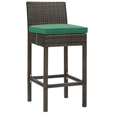 Bar Chairs and Stools Modway Furniture Conduit Brown Green EEI-2799-BRN-GRN 889654117728 Bar and Dining Blue navy teal turquiose indig Bar 