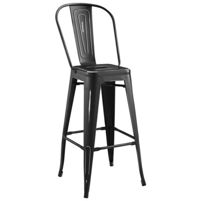 Modway Furniture Bar Chairs and Stools, Black,ebony, Bar,Counter, Metal, Bar and Counter Stools, 889654110491, EEI-2815-BLK