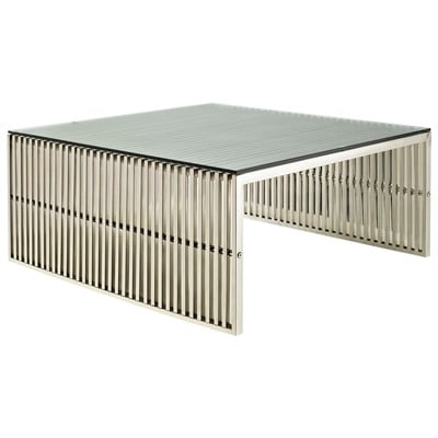 Modway Furniture Coffee Tables, Silver, 