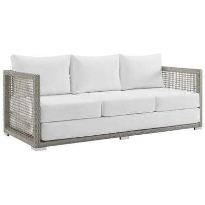 Modway Furniture Sofas and Loveseat, GrayGreyWhitesnow, Loveseat,Love seatSofa, Sofa Set,set, Sofa Sectionals, 889654118602, EEI-2923-GRY-WHI