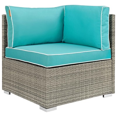 Modway Furniture Outdoor Sofas and Sectionals, Gray,Grey, 