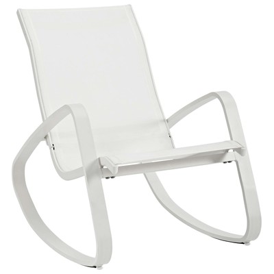 Modway Furniture Chairs, White,snow, Lounge Chairs,LoungeRocking Chairs,Rocking,Rocker, Daybeds and Lounges, 889654123682, EEI-3027-WHI-WHI