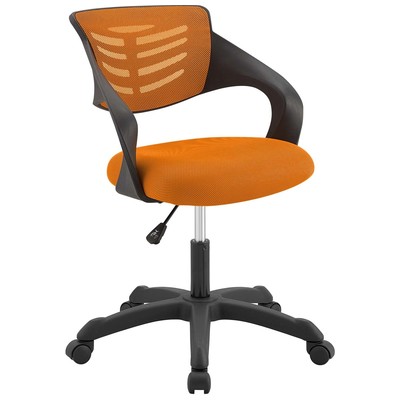 Office Chairs Modway Furniture Thrive Orange EEI-3041-ORA 889654122746 Office Chairs Orange Drafting Chair Lumbar Support Swivel Nylon Orange 