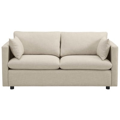 Sofas and Loveseat Modway Furniture Activate Beige EEI-3044-BEI 889654123750 Sofas and Armchairs BeigeBlackebonyCreambeigeivory Chaise LoungeLoveseat Love sea Polyester Contemporary Contemporary/Mode Sofa Set set 