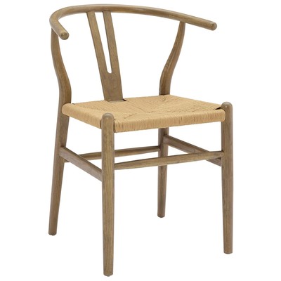 Modway Furniture Dining Room Chairs, Gray,Grey, Side Chair, Gray Wood, HARDWOOD,PAPER,Wood,MDF,Plywood,Beech Wood,Bent Plywood,Brazilian Hardwoods, Gray,Smoke,SMOKED,TaupeWood,Plywood, Dining Chairs, 889654123224, EEI-3047-GRY