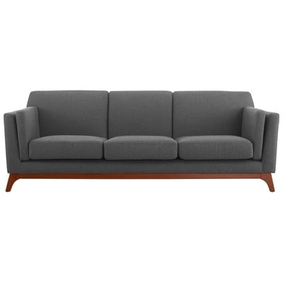 Modway Furniture Sofas and Loveseat, GrayGrey, Chaise,LoungeLoveseat,Love seatSofa, Polyester, Contemporary,Contemporary/ModernMid-Century,Edloe Finch,mid century,midcentury, Sofa Set,set, Sofas and Armchairs, 889654127437, EEI-3062-GRY