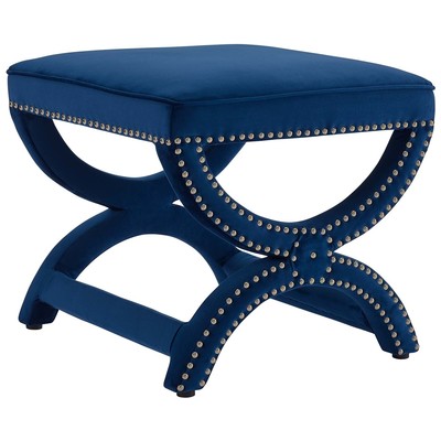 Ottomans and Benches Modway Furniture Expound Navy EEI-3068-NAV 889654127673 Lounge Chairs and Chaises Blue navy teal turquiose indig 