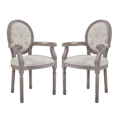 Modway Furniture Dining Room Chairs, Beige,Cream,beige,ivory,sand,nude, Armchair,Arm, HARDWOOD,Wood,MDF,Plywood,Beech Wood,Bent Plywood,Brazilian Hardwoods, Beige,Wood,Plywood, Dining Chairs, 889654131205, EEI-3106-BEI-SET