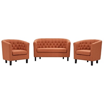 Modway Furniture Chairs, Orange, Lounge Chairs,Lounge, Sofas and Armchairs, 889654136019, EEI-3149-ORA-SET