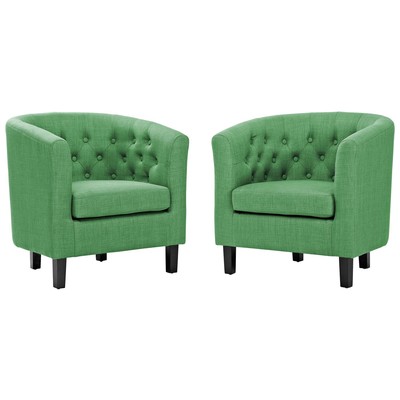 Chairs Modway Furniture Prospect Green EEI-3150-GRN-SET 889654136064 Sofas and Armchairs Blue navy teal turquiose indig Lounge Chairs Lounge 