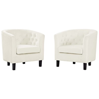 Chairs Modway Furniture Prospect Ivory EEI-3153-IVO-SET 889654136217 Sofas and Armchairs Cream beige ivory sand nude Lounge Chairs Lounge 