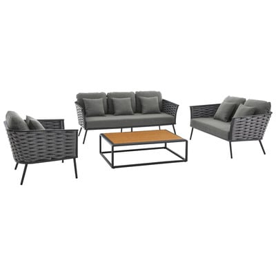 Modway Furniture Sofas and Loveseat, Chaise,LoungeLoveseat,Love seatSectional,Sofa, Polyester, Contemporary,Contemporary/ModernModern,Nuevo,Whiteline,Contemporary/Modern,tov,bellini,rossetto, Sofa Set,set, Sofa Sectionals, 889654223559, EEI-3161-GRY-