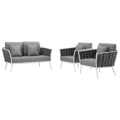 Modway Furniture Sofas and Loveseat, GrayGreyWhitesnow, Chaise,LoungeLoveseat,Love seatSectional,Sofa, Polyester, Contemporary,Contemporary/ModernModern,Nuevo,Whiteline,Contemporary/Modern,tov,bellini,rossetto, Sofa Set,