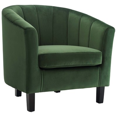 Chairs Modway Furniture Prospect Emerald EEI-3188-EME 889654138020 Sofas and Armchairs Blue navy teal turquiose indig 