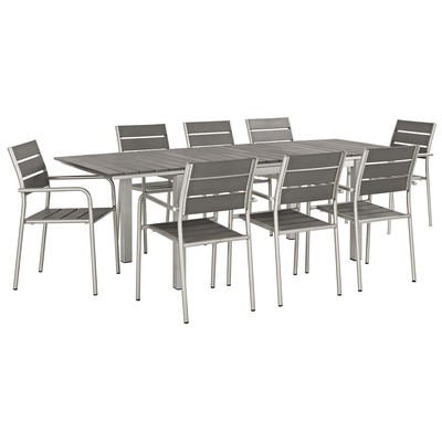 Modway Furniture Dining Room Chairs, black, ,ebony, Gray,GreySilver, 