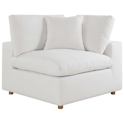 Chairs Modway Furniture Commix Pure White EEI-3319-PUW 889654940920 Living Room Sets White snow Corner Chairs Corner 