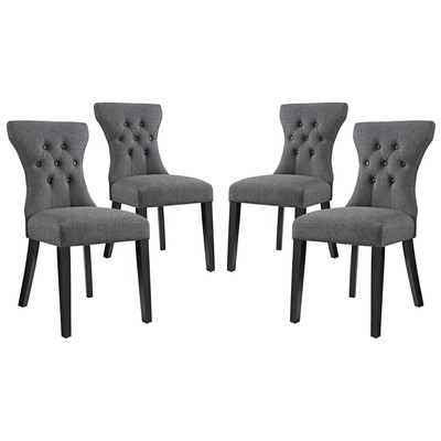 Modway Furniture Dining Room Chairs, Gray,Grey, Side Chair, HARDWOOD, Gray,Smoke,SMOKED,Taupe, Dining Chairs, 889654146735, EEI-3328-GRY