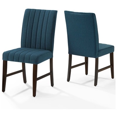 Dining Room Chairs Modway Furniture Motivate Blue EEI-3333-BLU 889654146384 Dining Chairs Blue navy teal turquiose indig Parsons Side Chair HARDWOOD Wood MDF Plywood Beec Blue Laguna Navy Rein Sea Teal 