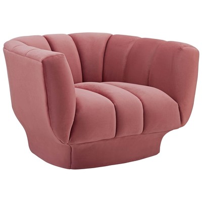 Chairs Modway Furniture Entertain Dusty Rose EEI-3352-DUS 889654147060 Sofas and Armchairs Lounge Chairs Lounge 