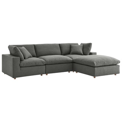 Modway Furniture Sofas and Loveseat, GrayGrey, Loveseat,Love seatSectional,Sofa, Cotton,Linen,Polyester, Contemporary,Contemporary/ModernModern,Nuevo,Whiteline,Contemporary/Modern,tov,bellini,rossetto, Sofa Set,set, Sofas and Armchairs, 889654154556,