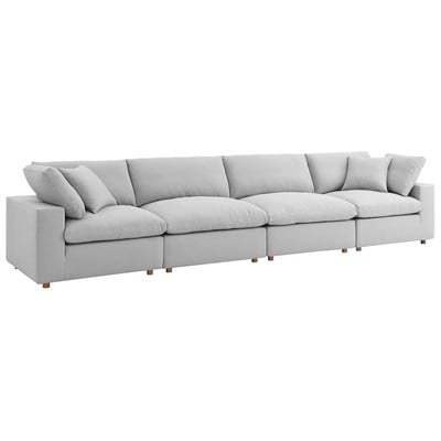 Sofas and Loveseat Modway Furniture Commix Light Gray EEI-3357-LGR 889654238676 Sofas and Armchairs Loveseat Love seatSectional So Cotton Linen Polyester Contemporary Contemporary/Mode Sofa Set set 